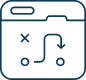 Execution plan with live updates icon