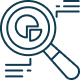 Market and competitor analysis icon